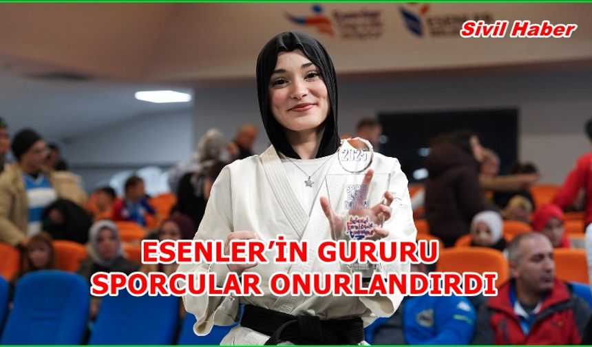 ESENLER’İN GURURU SPORCULAR ONURLANDIRDI