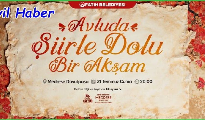 Şiirle Dolu Bir Akşam