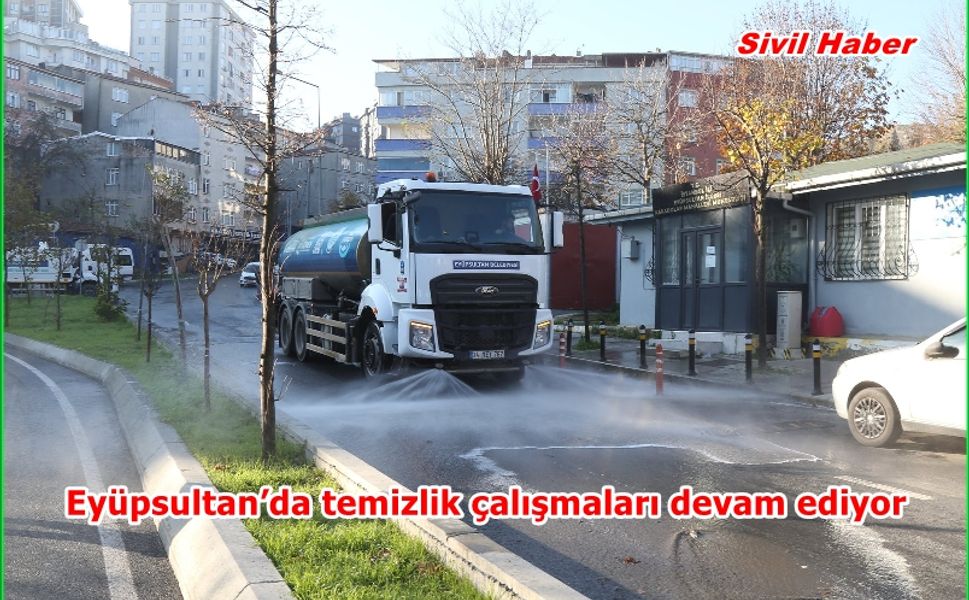Eyüpsultan’da temizlik çalışmaları devam ediyor
