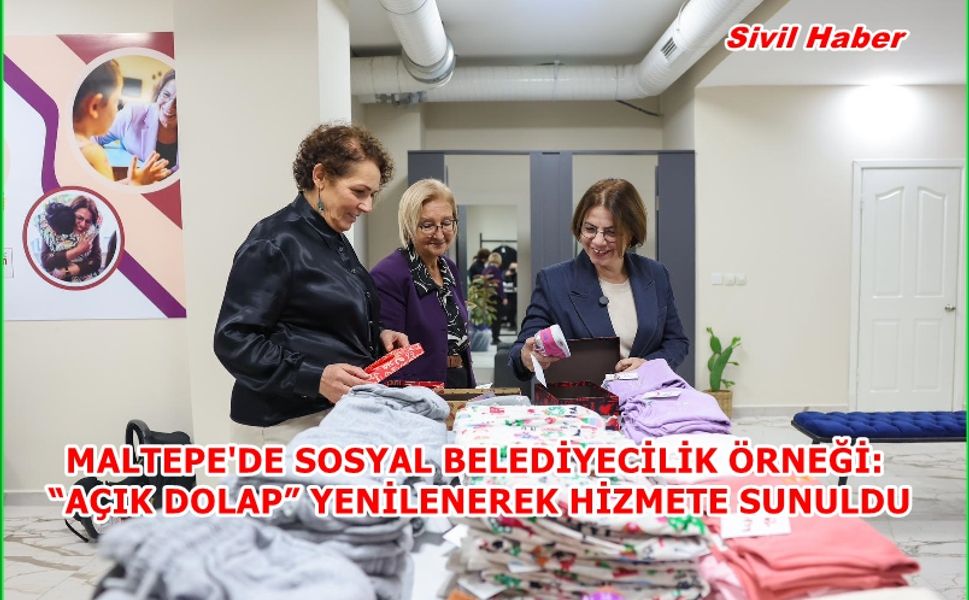 MALTEPE'DE SOSYAL BELEDİYECİLİK ÖRNEĞİ: “AÇIK DOLAP” YENİLENEREK HİZMETE SUNULDU
