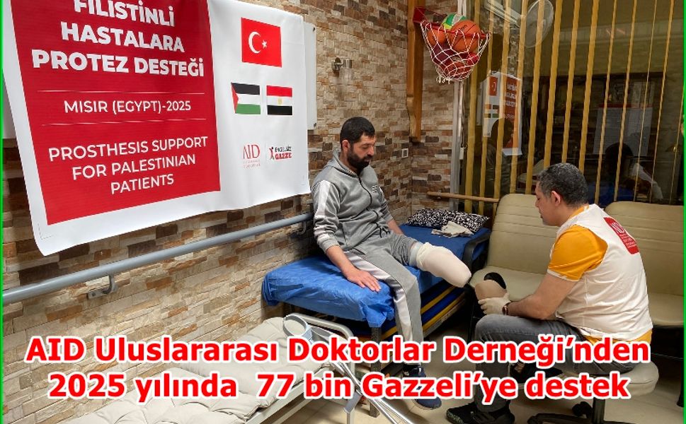 AID Uluslararası Doktorlar Derneği’nden  77 bin Gazzeli’ye destek