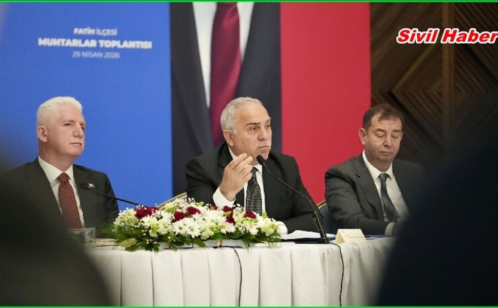 Başkan Turan, Vali Gül Başkanlığında Düzenlenen Fatih Muhtarlar Toplantısına Katıldı
