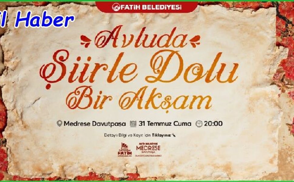 Şiirle Dolu Bir Akşam