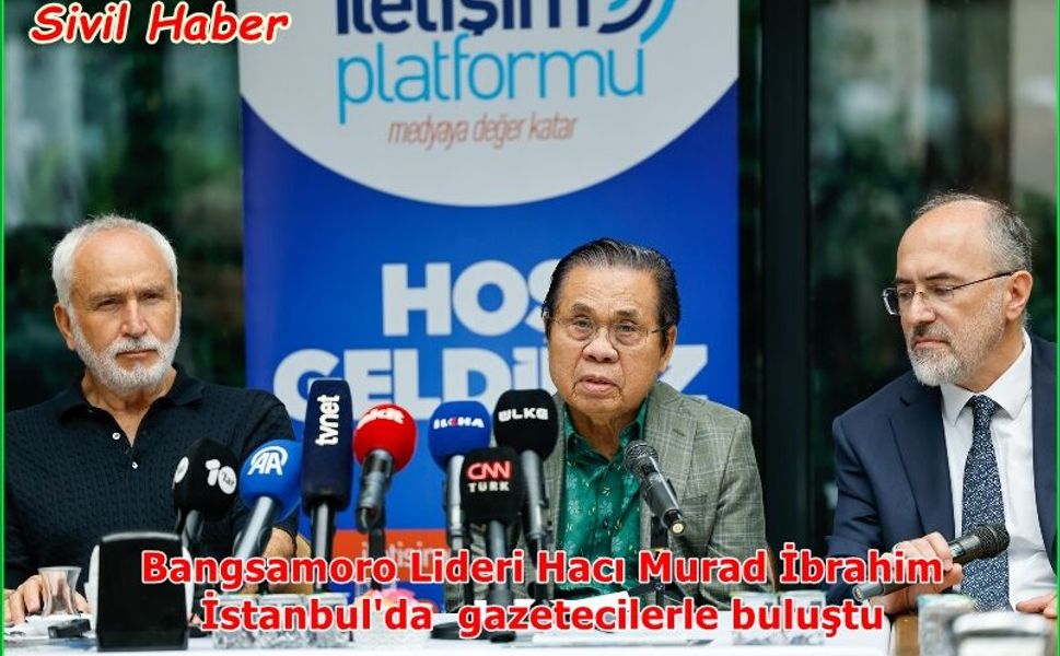 Bangsamoro Lideri Hacı Murad İbrahim İstanbul'da gazetecilerle buluştu