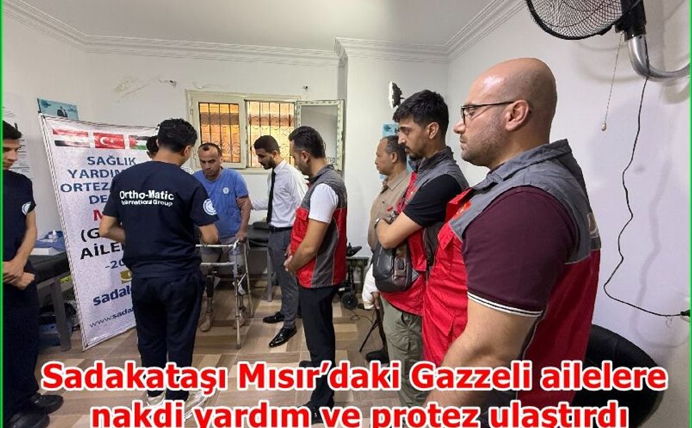 Mısır’daki Gazzeli ailelere nakdi yardım ve protez ulaştırdı