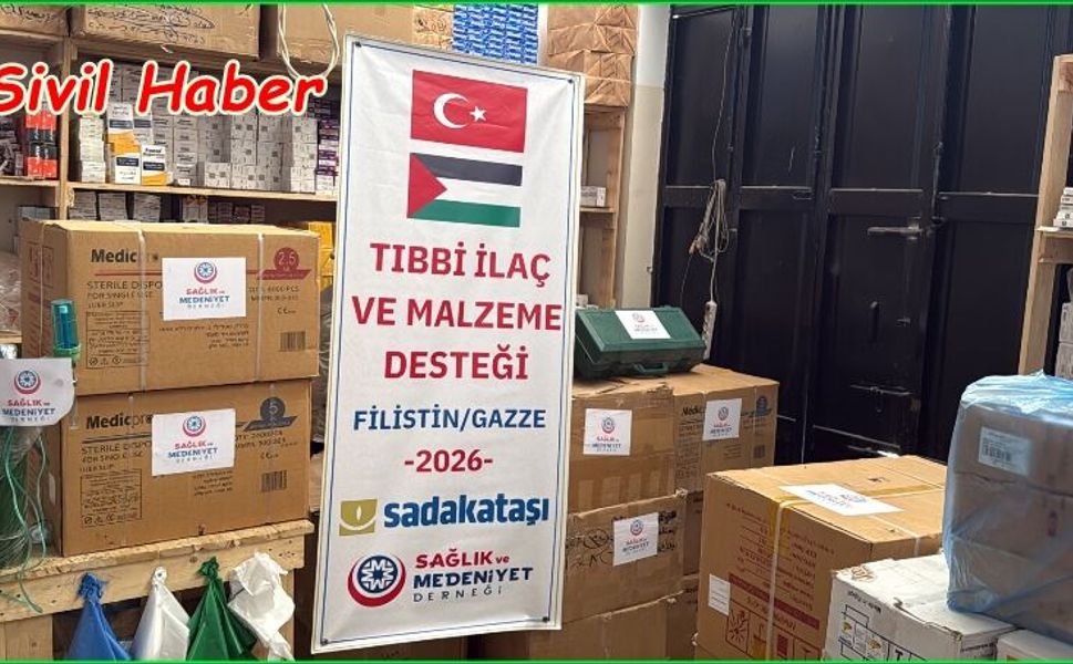 Sadakataşı Gazze’ye sağlık yardımı ulaştırdı