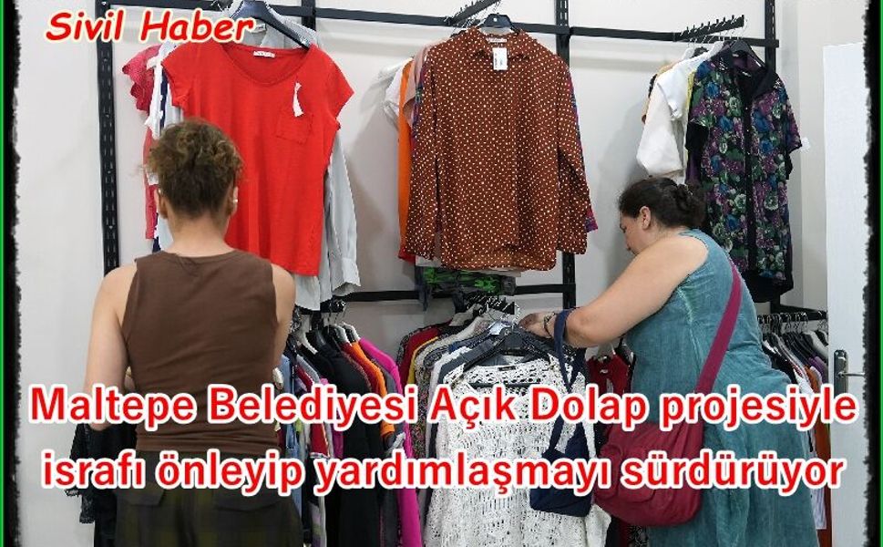 Maltepe Belediyesi Açık Dolap projesiyle israfı önleyip yardımlaşmayı sürdürüyor