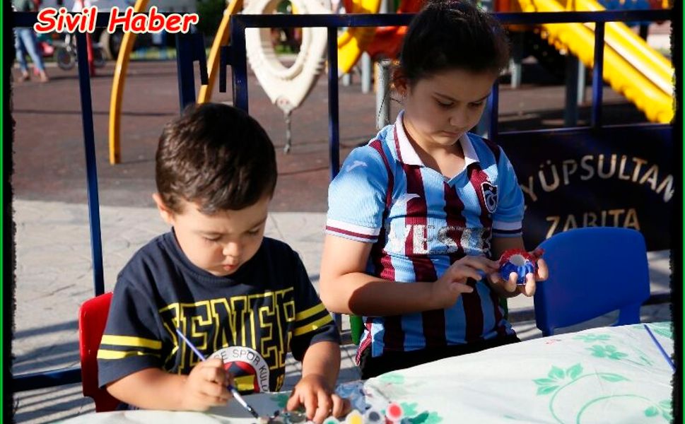 Nişancı ve Defterdar’da çocuklar Yaz Şenliği’nde buluştu