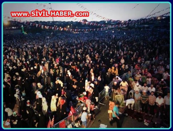 KAZLIÇEŞME'DE MİLYONLUK MİTİNG