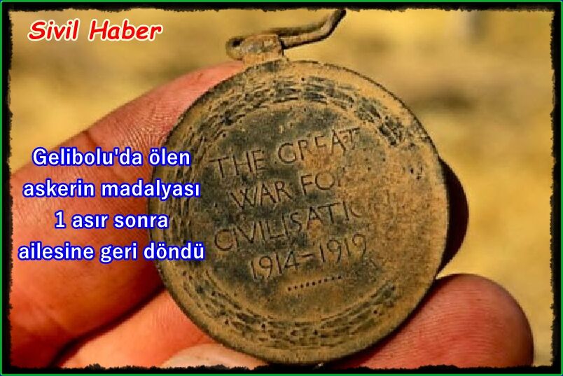 Gelibolu'da ölen askerin madalyası 1 asır sonra ailesine geri döndü